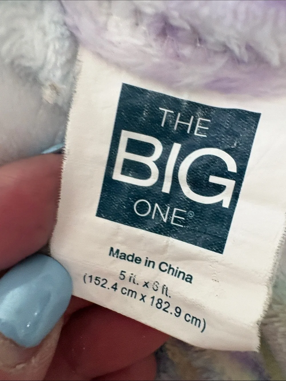 The Big One Plush Throw - Lavender, Mint, Pale Yellow
